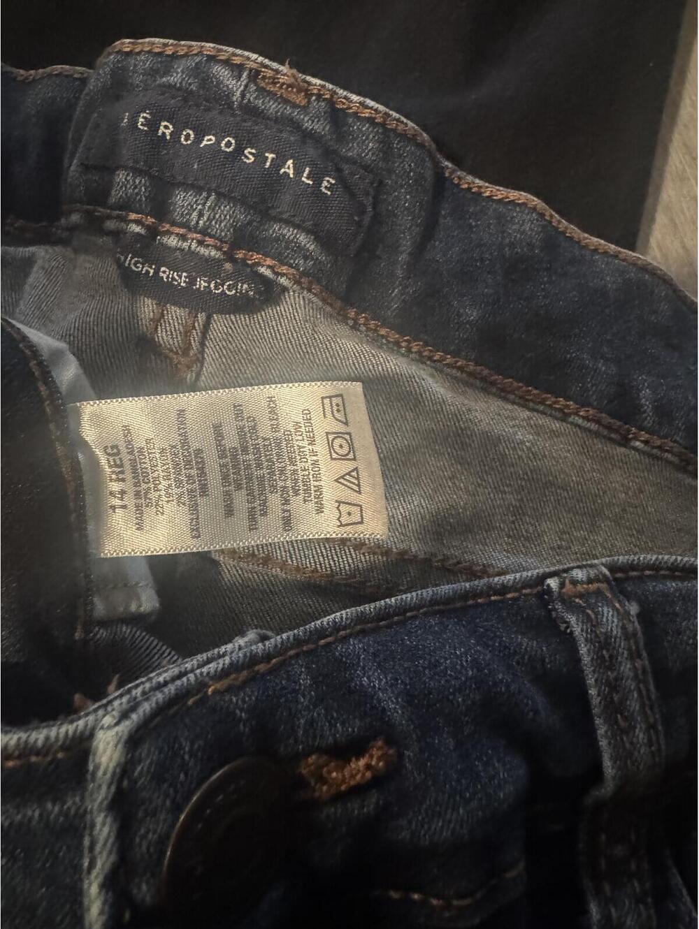 Aeropostale High Waisted Jegging Skinny Jeans Size 14 Regular - Picture 6 of 6